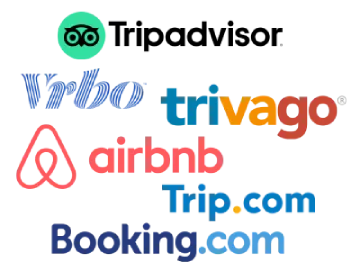 Tripadvisor, Vrbo, Airbnb, Booking